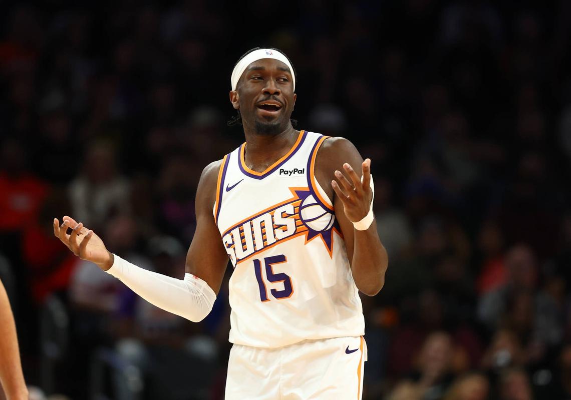  Phoenix Suns center Mark Williams (15) Mark J. Rebilas-Imagn Images
