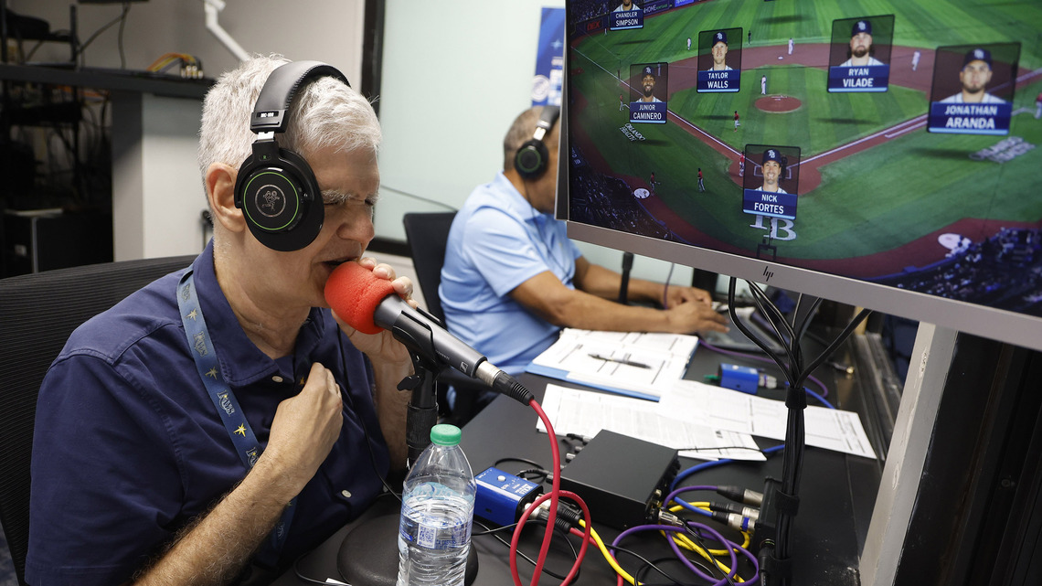 He's blind, and he's called Rays baseball on the radio for 3 decades 