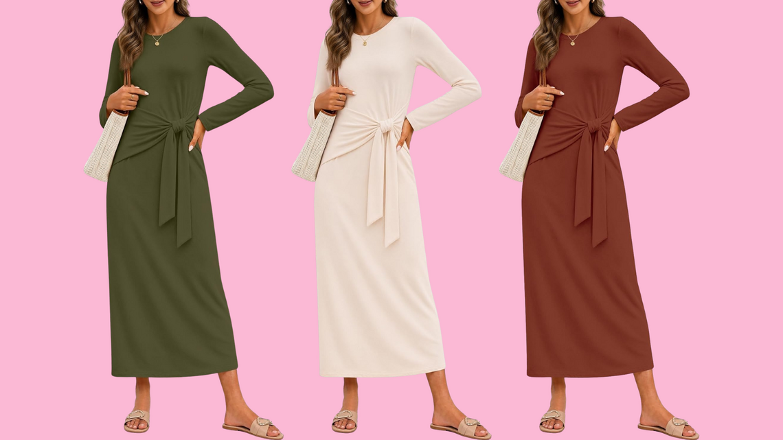 Hide Your Tummy With the Most Flattering Detail on This Stylish Dress 