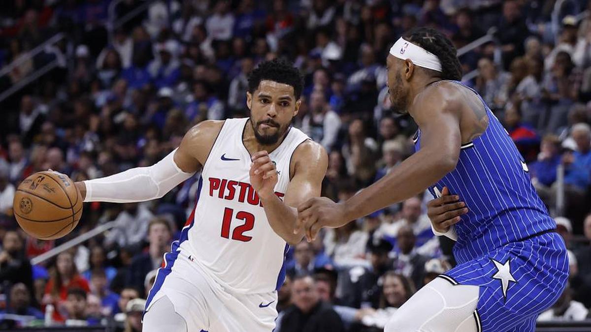  Veteran forward Tobias Harris gave the Pistons a much-needed lift in their Game 7 win over the Magic. | Rick Osentoski-Imagn Images 