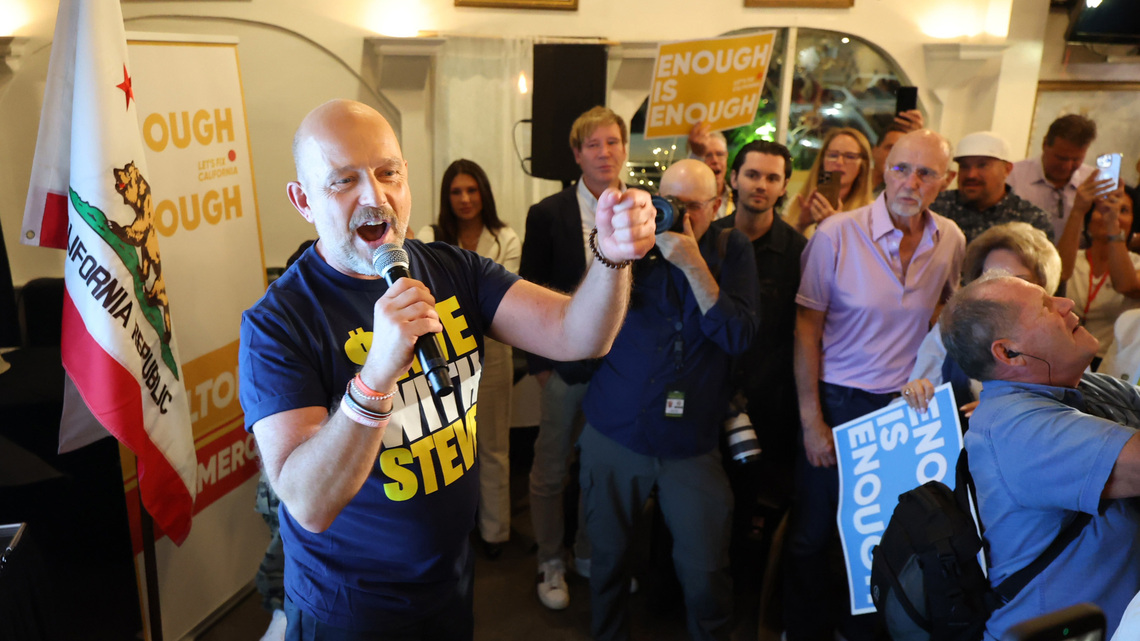 Republican Steve Hilton leans on cheeky ads, voter discontent in long-shot campaign for California governor 