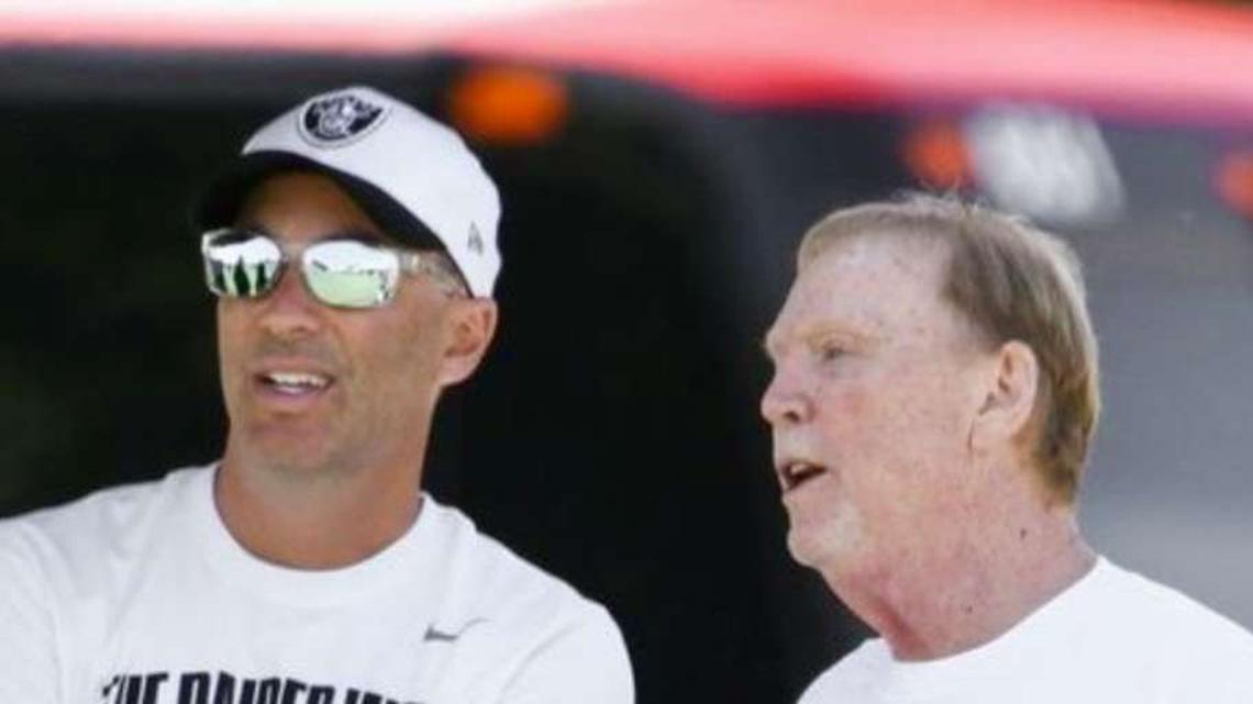  Las Vegas Raiders GM Tom Telesco, and owner Mark Davis | Darrell Craig Harris, Sports Illustrated 