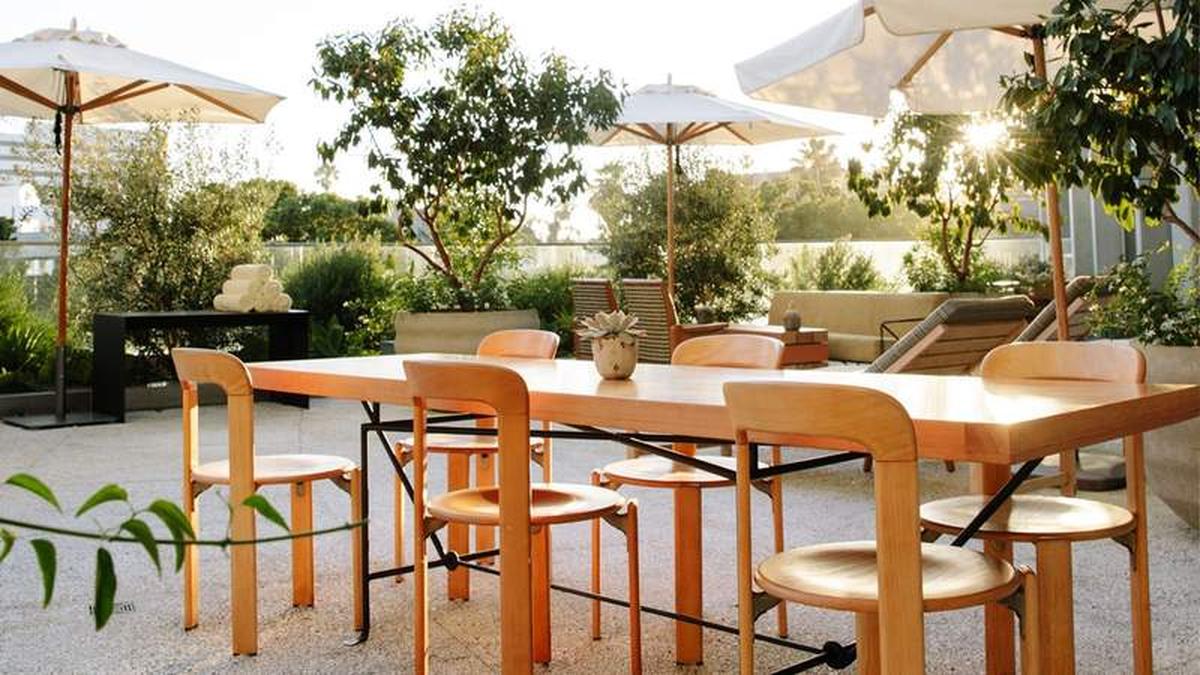  A rooftop table at Calabra. Photo credit: Santa Monica Proper Hotel 
