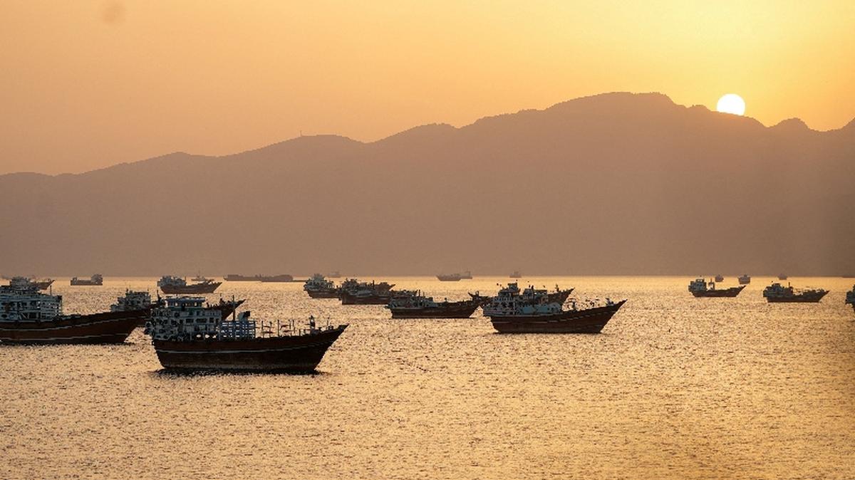 Vessels in the Strait of Hormuz, Musandam, Oman, May 18, 2026. REUTERS