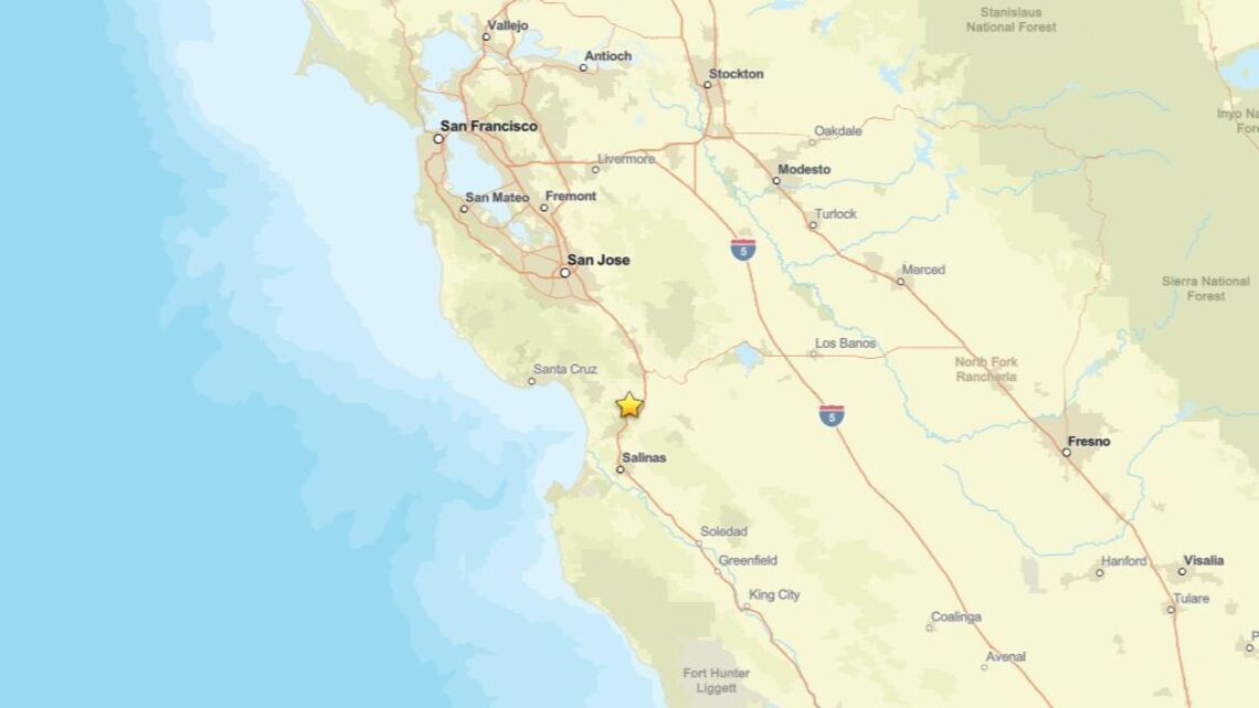 Oct. 22: Earthquake measuring 2.4 struck region near Aromas, CA 