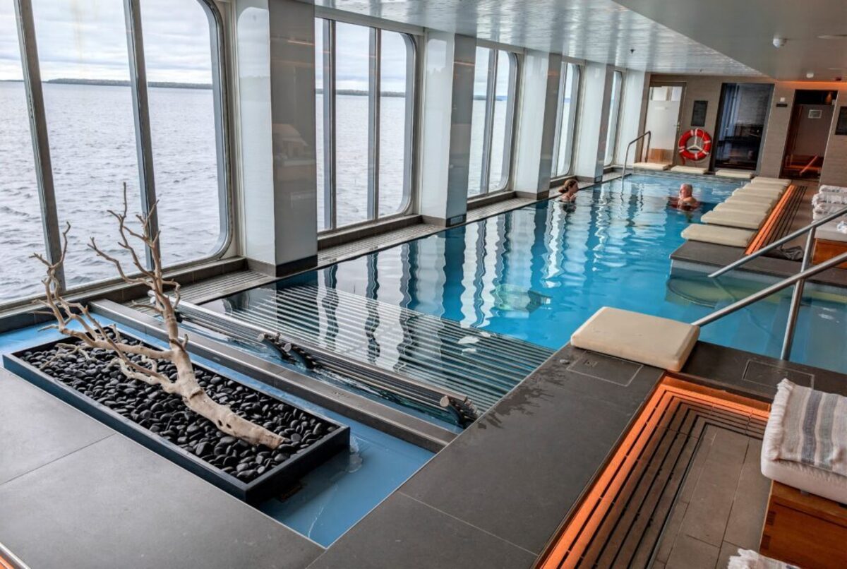  The heated indoor pool was a daily afternoon ritual for my husband and me. Photo credit: Cindy Richards 