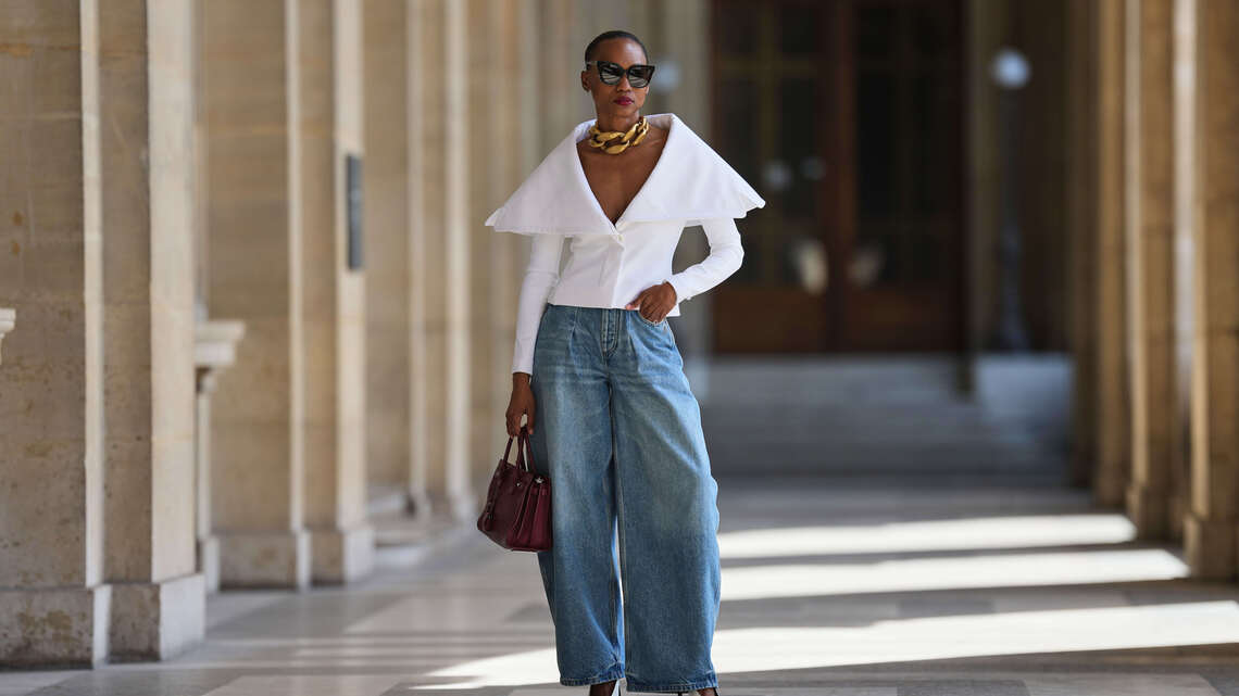 Move Over, Wide-Leg Jeans! Barrel-Leg Styles Are Fall's New Favorite 