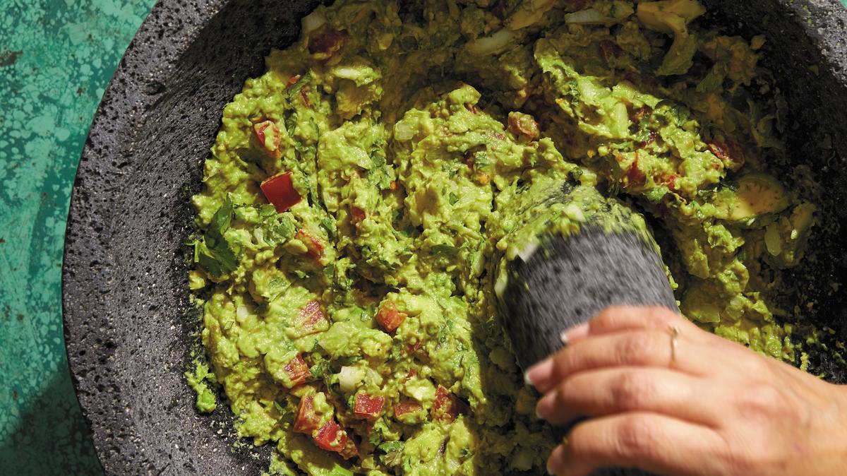 Mash everything in a traditional molcajete for incredible flavor and texture.