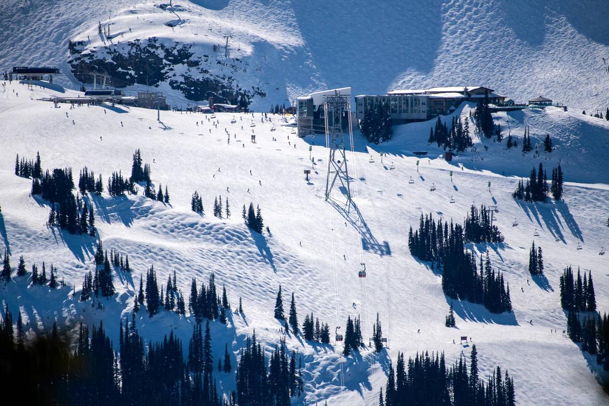  The slopes of Whistler Blackcomb.