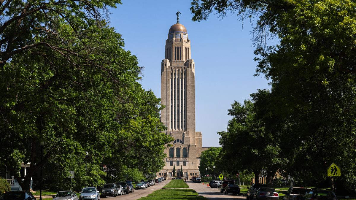 The Nebraska State Capitol is seen in Lincoln, Nebraska, on May 14, 2024.  (Charly Triballeau/AFP/Getty Images/TNS)