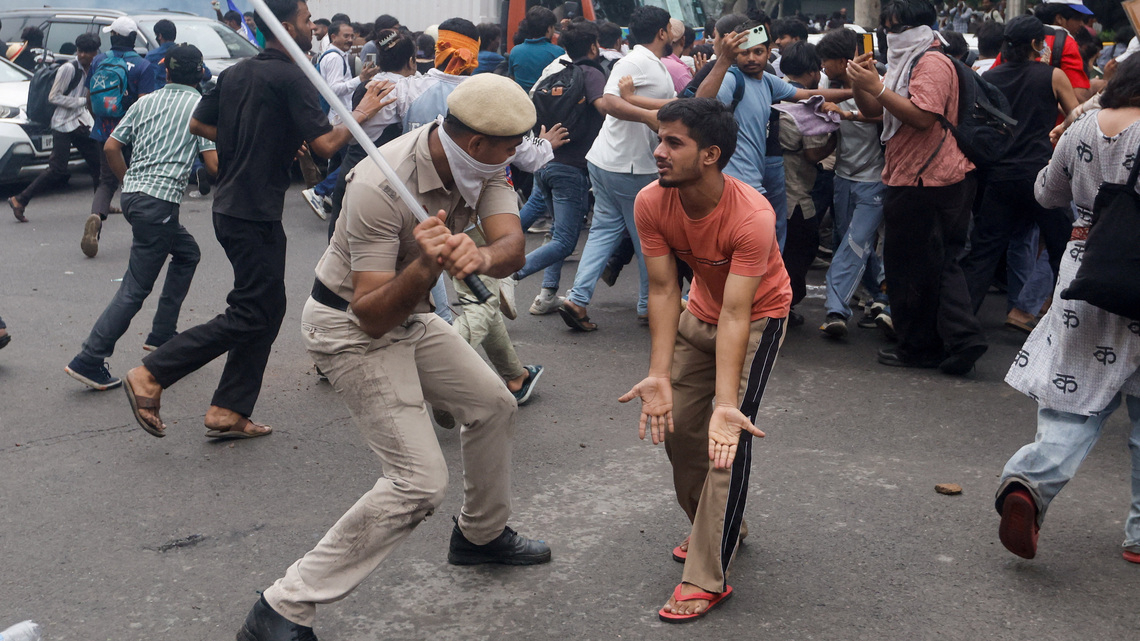 India 'cockroach' group says will not march again because police will 'hurt youth' 