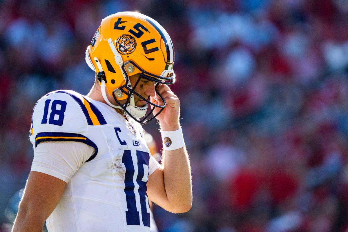  Garrett Nussmeier's play dipped last season as he struggled through injuries. (Ayrton Breckenridge/Clarion Ledger / USA TODAY NETWORK via Imagn Images) © Ayrton Breckenridge/Clarion Ledger / USA TODAY NETWORK via Imagn Images