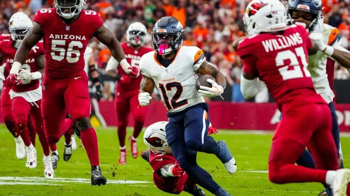 Bo Nix throws, runs for TDs as Broncos extend Cards' home woes 
