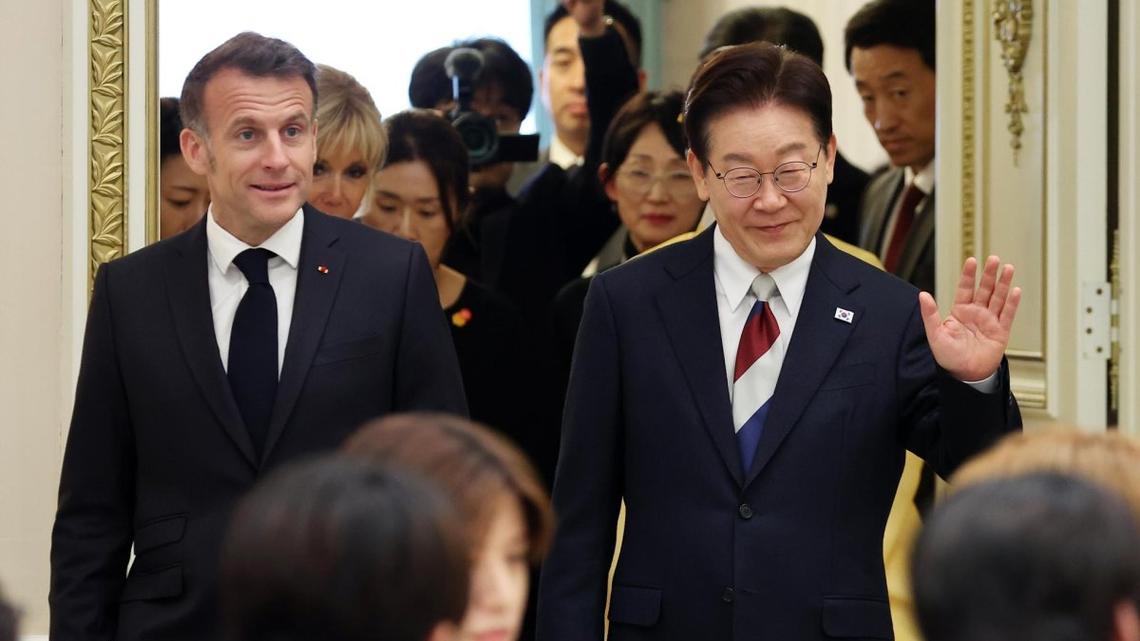 Lee says S. Korea, France agree to cooperate on safe passage through Strait of Hormuz 