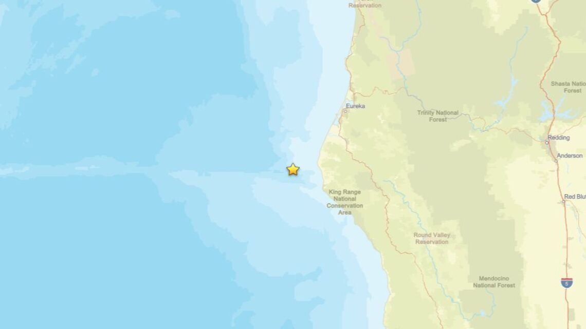 Update: Earthquake struck region near Petrolia, CA on Aug. 13 - 2.4 magnitude reported 