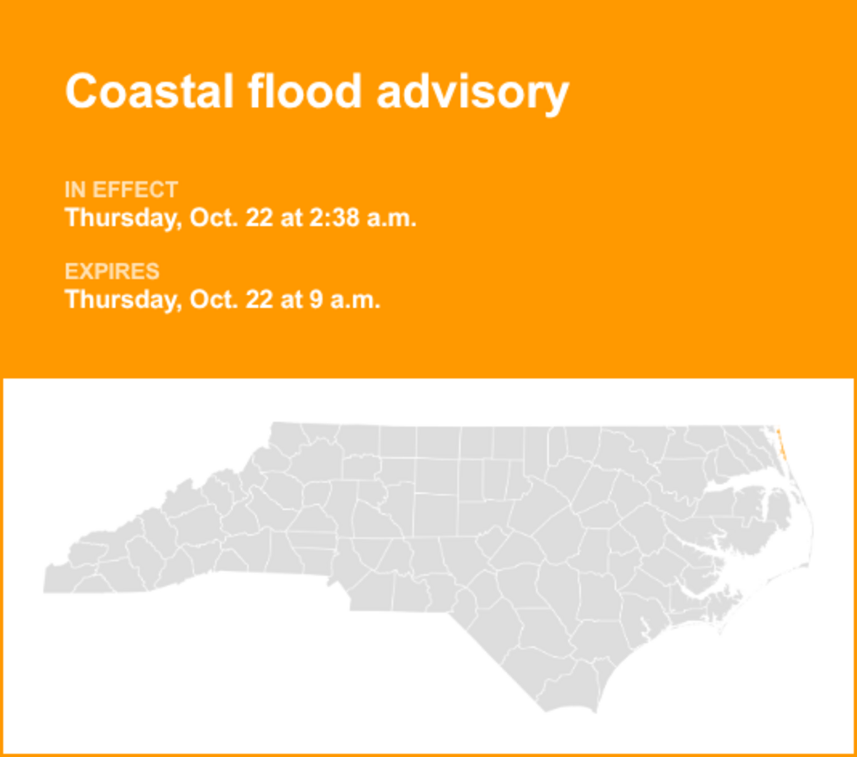 UPDATE: Coastal flood advisory in place for Eastern Currituck until ...