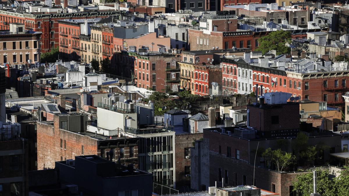 Residential buildings in New York City, U.S., May 11, 2026. REUTERS/Jeenah Moon