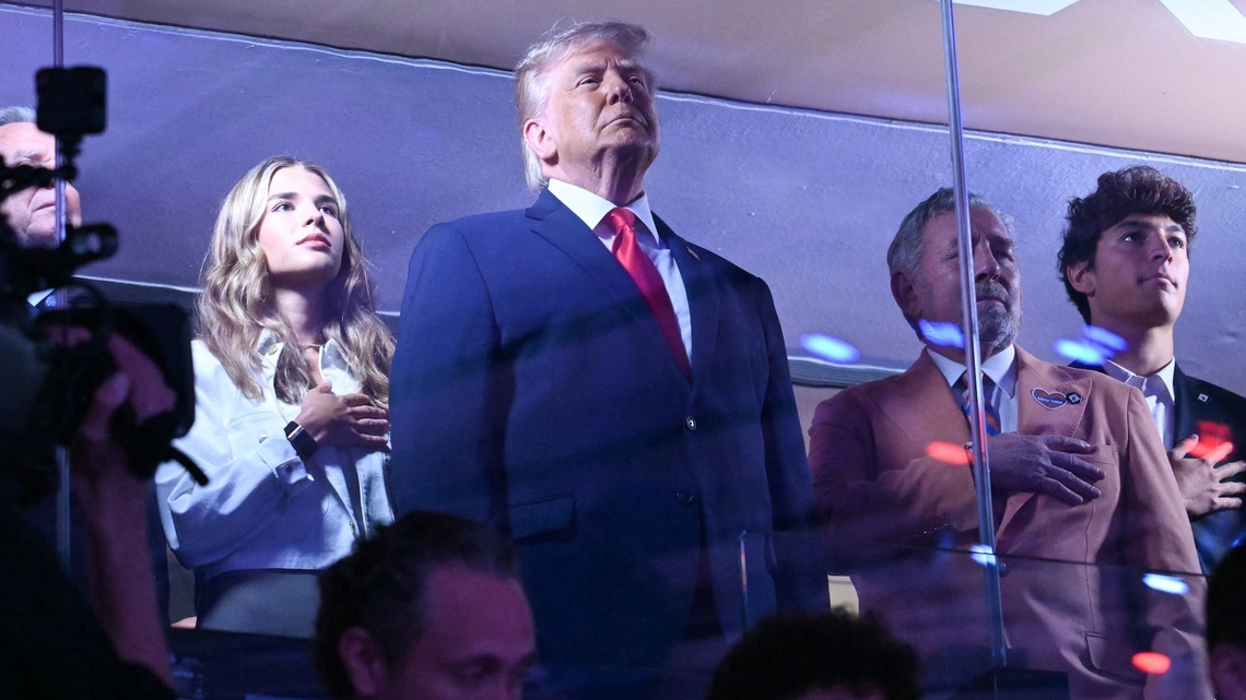 President Trump Reacts to Getting Loudly Booed at Game 3 of the NBA Finals 