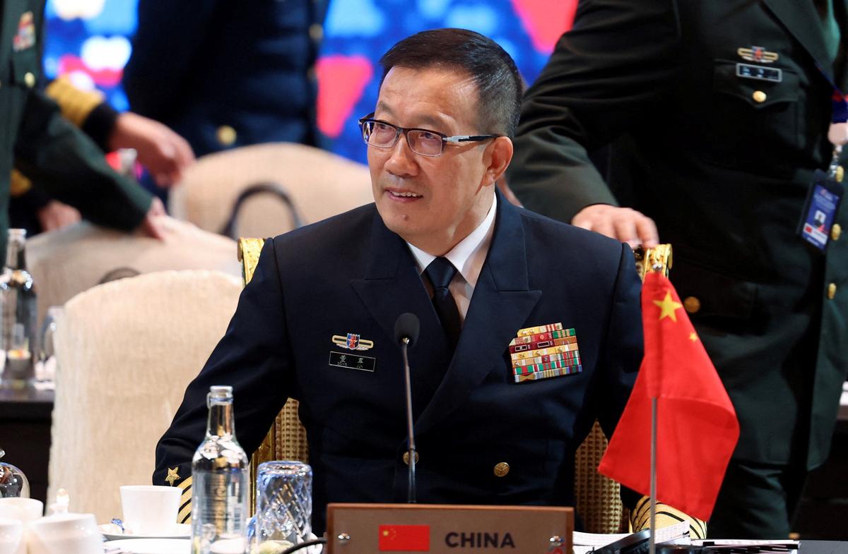 China’s Minister of National Defence Dong Jun attends the Association of Southeast Asian Nations (ASEAN)-China Defence Ministers’ Luncheon as part of the ASEAN Defense Ministers’ Meeting in Kuala Lumpur, Malaysia, October 31, 2025. REUTERS/Hasnoor Hussain/Pool