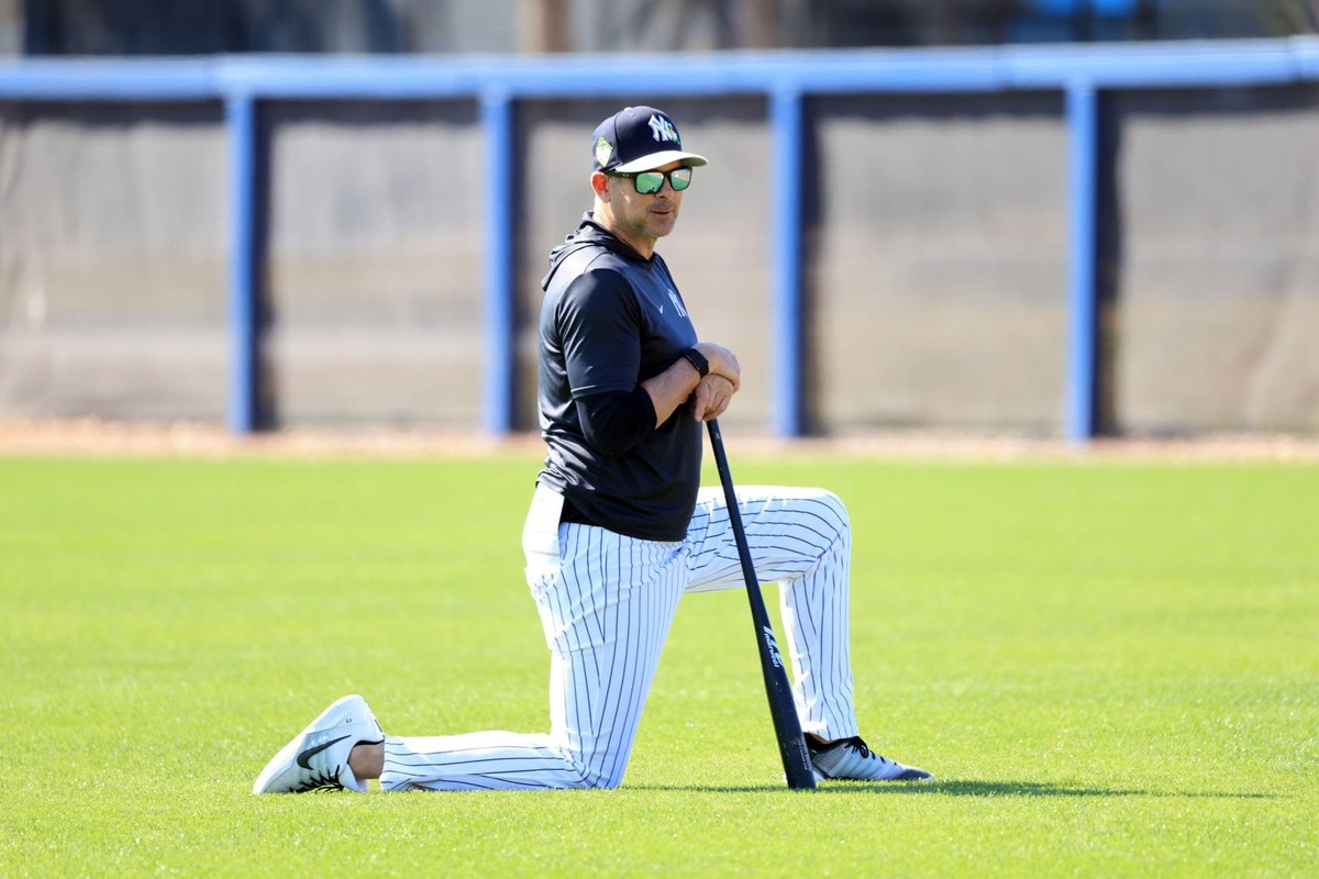  New York Yankees manager Aaron Boone (17) Kim Klement Neitzel-Imagn Images