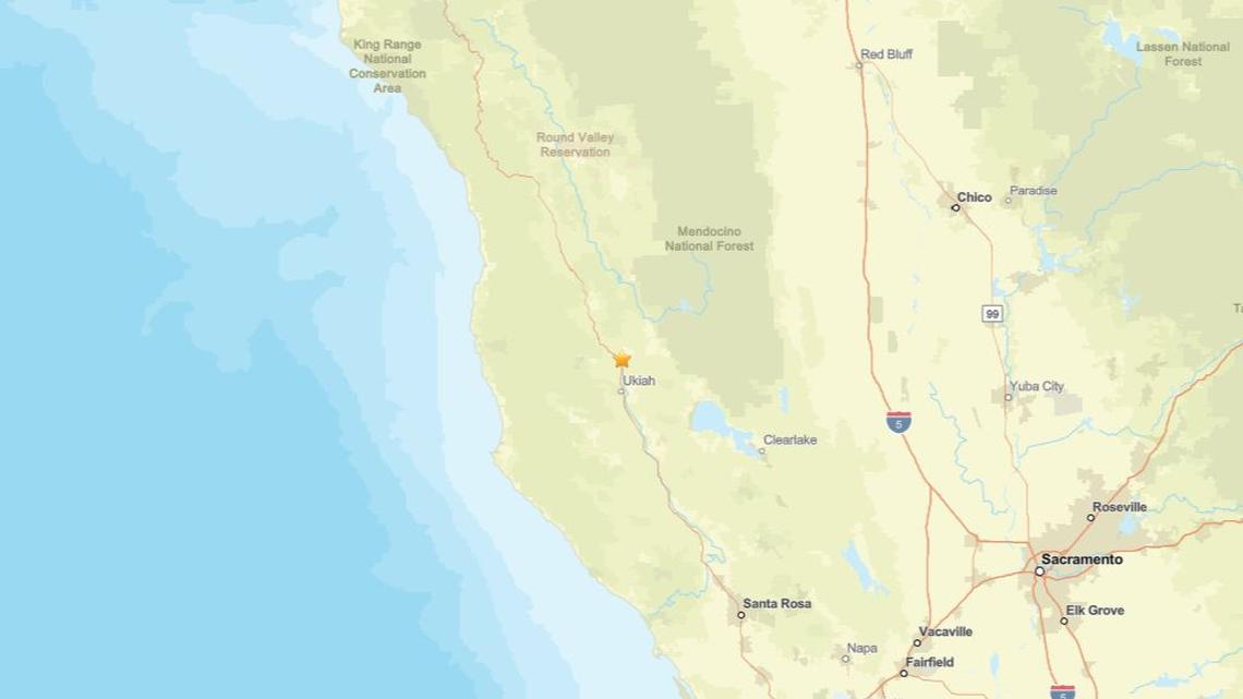 March 30: Earthquake of 2.5 magnitude detected close to Redwood Valley, CA 