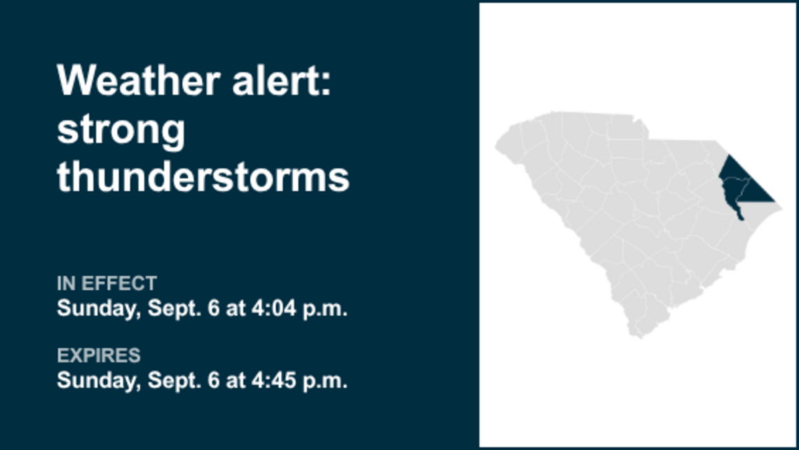 UPDATE: Thunderstorms with pea-sized hail in Myrtle Beach area and Conway Sunday 