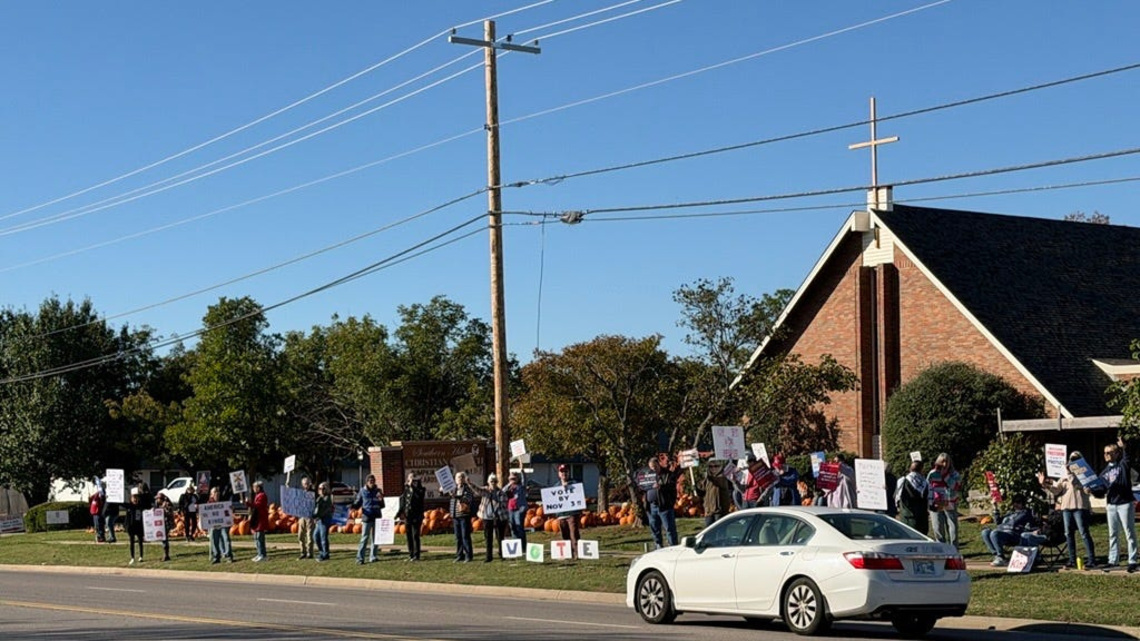 'No Kings' rallies push Oklahoma voters to polls