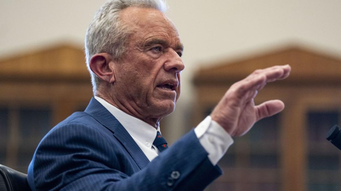 Secretary of Health and Human Services Robert F. Kennedy Jr. speaks during a House Appropriations Subcommittee on Labor, Health and Human Services, Education and Related Agencies hearing on the budget for the Department of Health and Human Services in Washington, D.C., on April 16. On Tuesday, Kennedy testified before a House Energy and Commerce subcommittee. Photo by Bonnie Cash/UPI