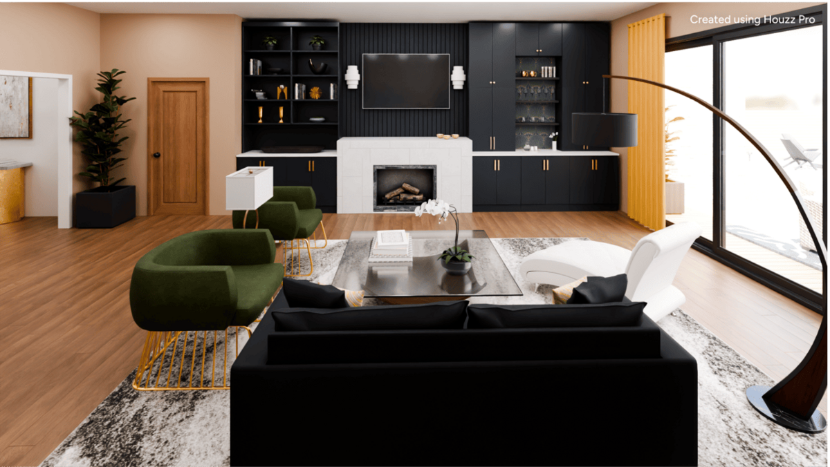  Image created using Houzz Pro's 3D Floor Plan tool 