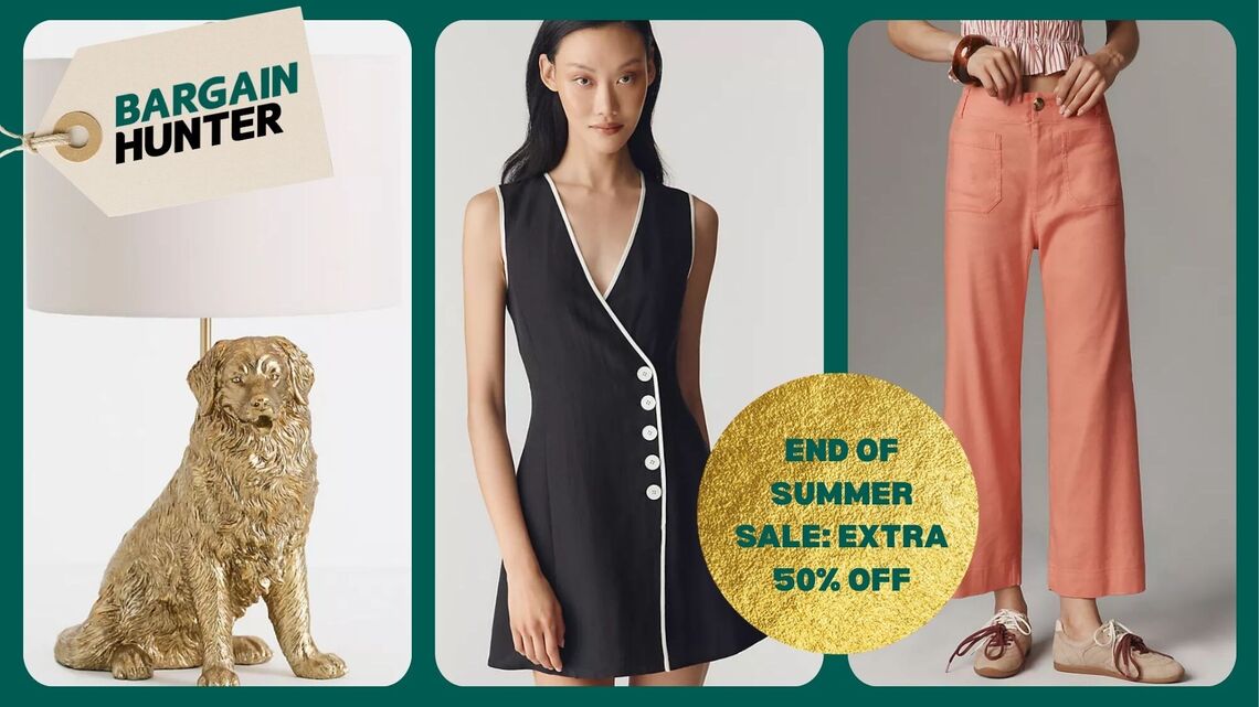 Get an Extra 50% Off Already Discounted Items During Anthropologie's End of Summer Sale 