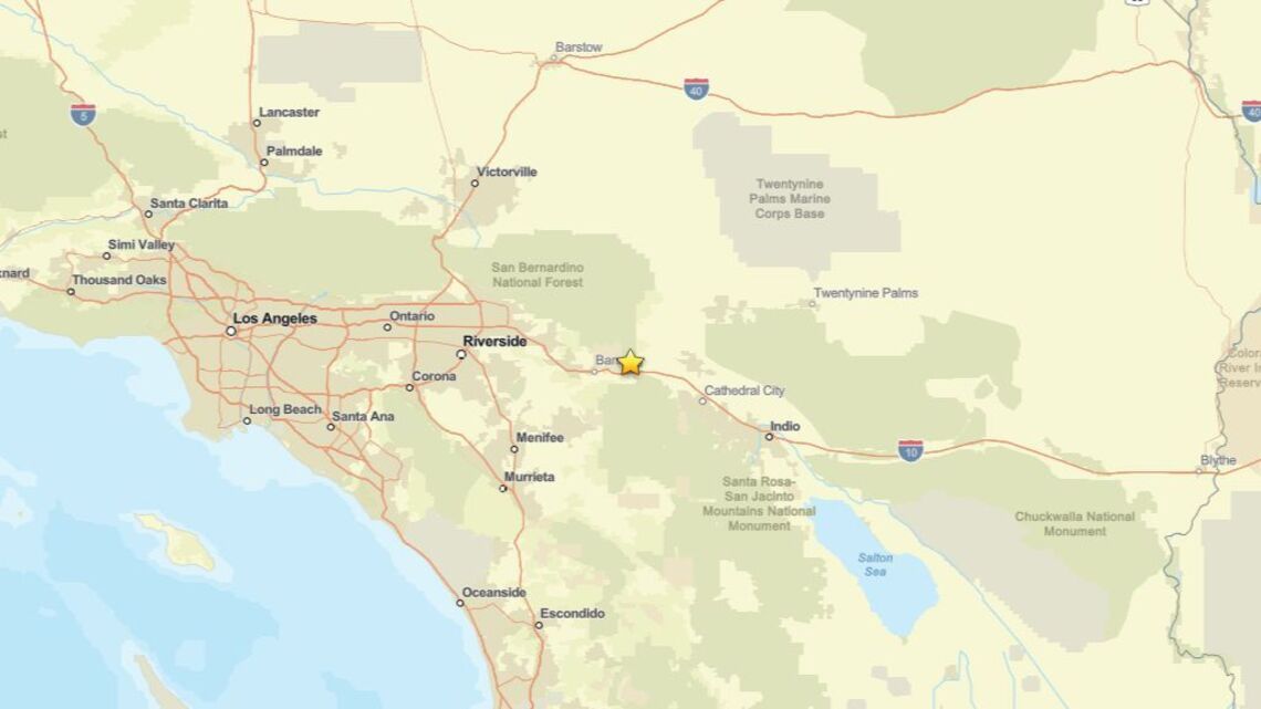 Update: Earthquake of 2.5 magnitude recorded close to Cabazon, CA on July 16 