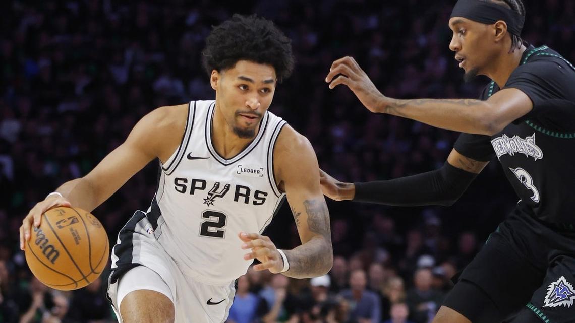 Spurs' Dylan Harper (knee) questionable for Game 5 vs. Wolves 