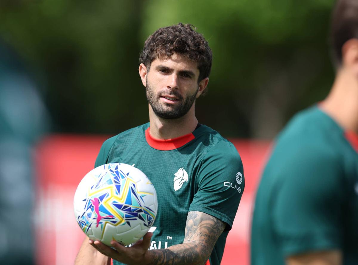  Christian Pulisic of AC Milan in action during AC Milan training session at Milanello on May 13, 2026 in Cairate, Italy. (Photo by Claudio Villa/AC Milan via Getty Images) Photo by Claudio Villa/AC Milan via Getty Images