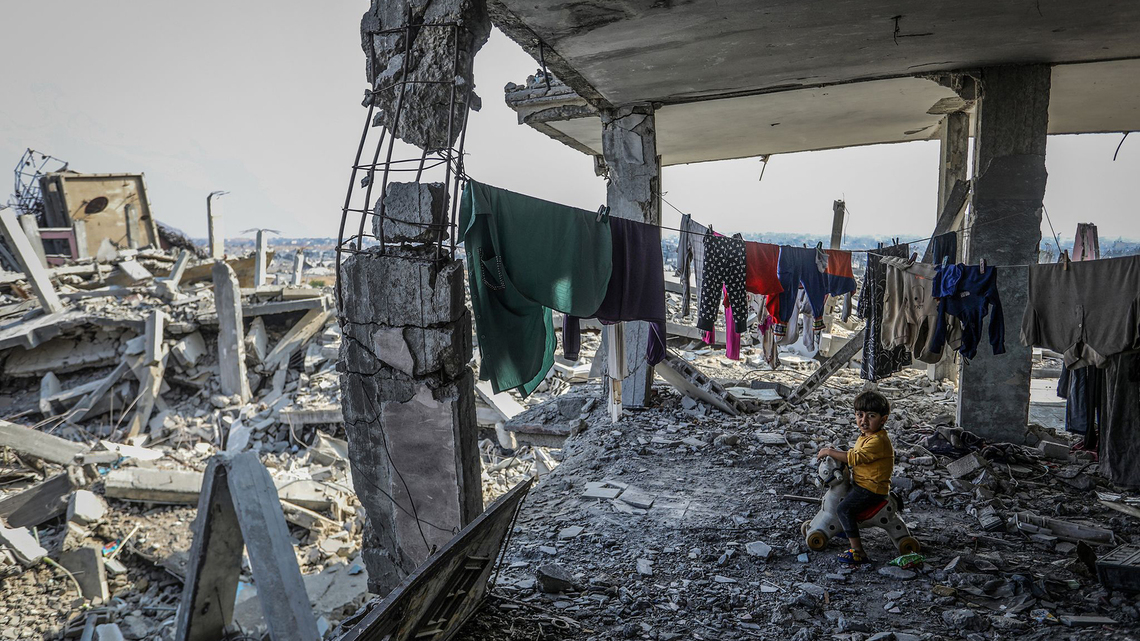 Remains of 55 people recovered from Gaza rubble 2 years after strike