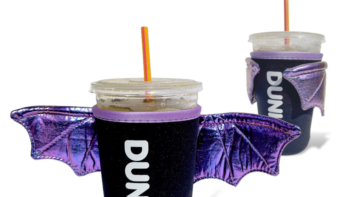 Get a free Dunkin' Bat Cup Sleeve today. Here's how 