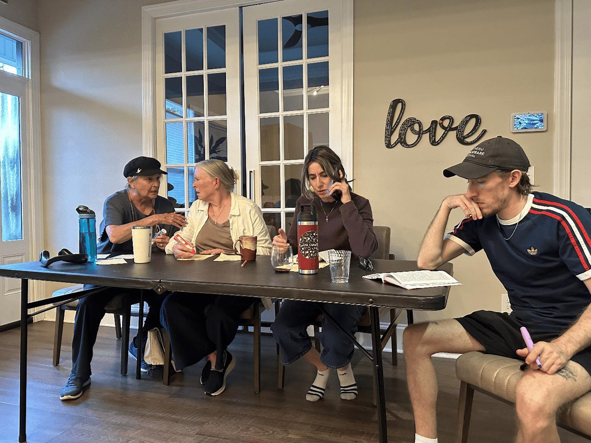 Rehearsal of "Good People" set to play the Monticello Opera House July 31-Aug. 9, 2026.