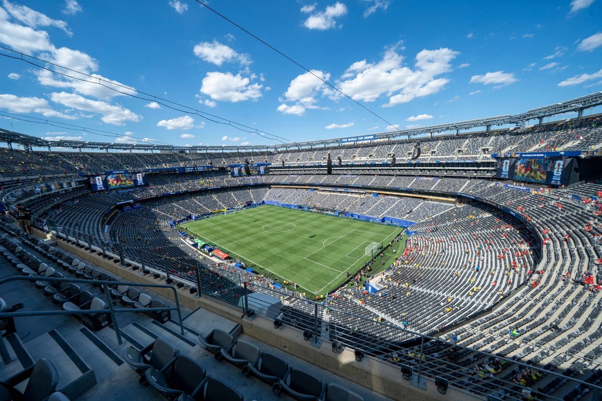  A view of the pitch during a FIFA World Cup Group C match between Brazil and Morocco at New York New Jersey Stadium on Saturday, June 13, 2026, in East Rutherford, New Jersey. 