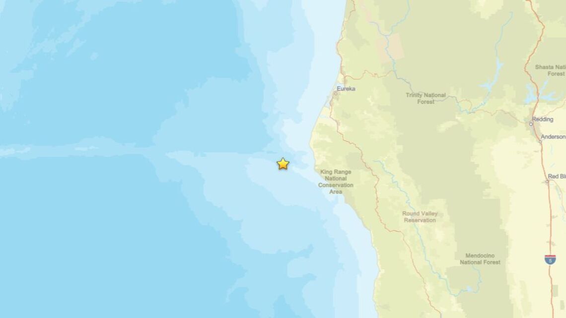 Earthquake measuring 2.2 shakes area near Petrolia, CA on Sept. 3