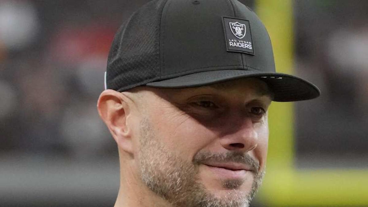  Jan 4, 2026; Paradise, Nevada, USA; Las Vegas Raiders general manager John Spytek reacts during the game against the Kansas City Chiefs at Allegiant Stadium. Mandatory Credit: Kirby Lee-Imagn Images | Kirby Lee-Imagn Images 