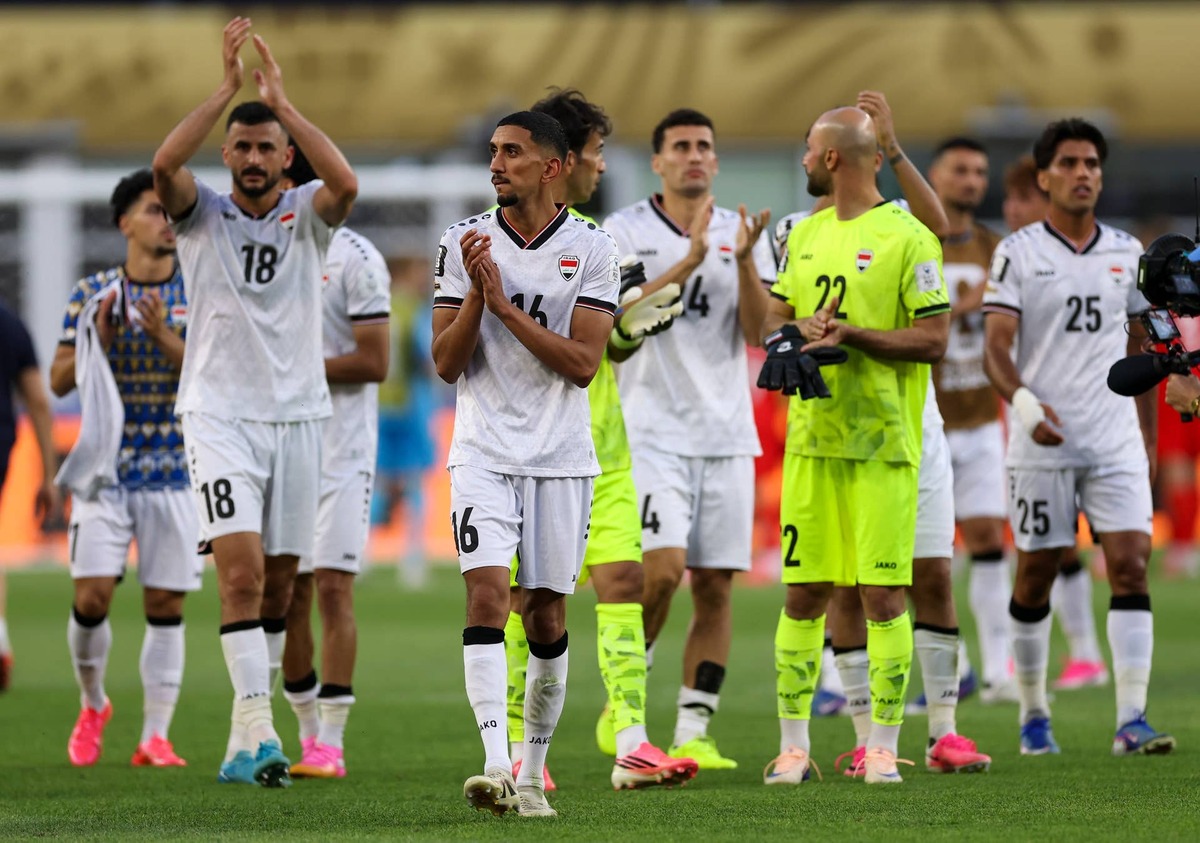  Amir Alammari #16 of Iraq applauds fans after the 1-4 loss during the FIFA World Cup 2026 Group I match between Iraq and Norway at Boston Stadium on June 16, 2026 in Foxborough, Massachusetts. (Photo by Mattia Ozbot/Getty Images) Photo by Mattia Ozbot/Getty Images