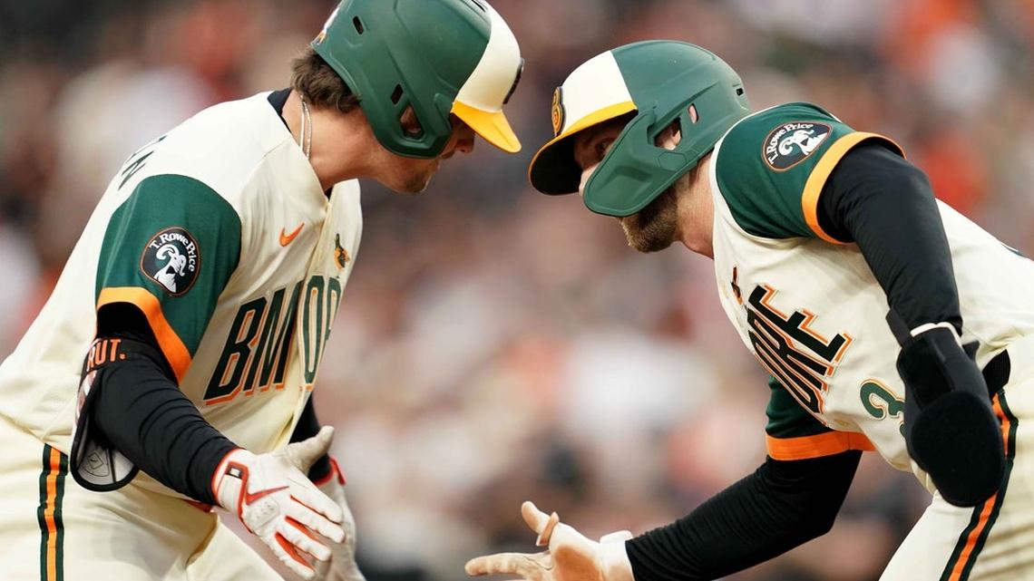 Adley Rutschman hits 2 of Orioles' 6 homers in rout of Red Sox 