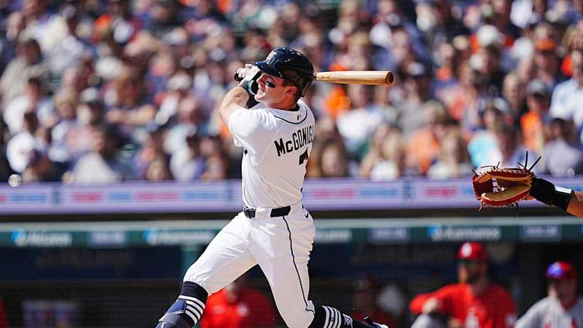  Just 21 years old, Tigers rookie Kevin McGonigle is considered one of baseball's best prospects. | Kimberly P. Mitchell / USA TODAY NETWORK via Imagn Images 