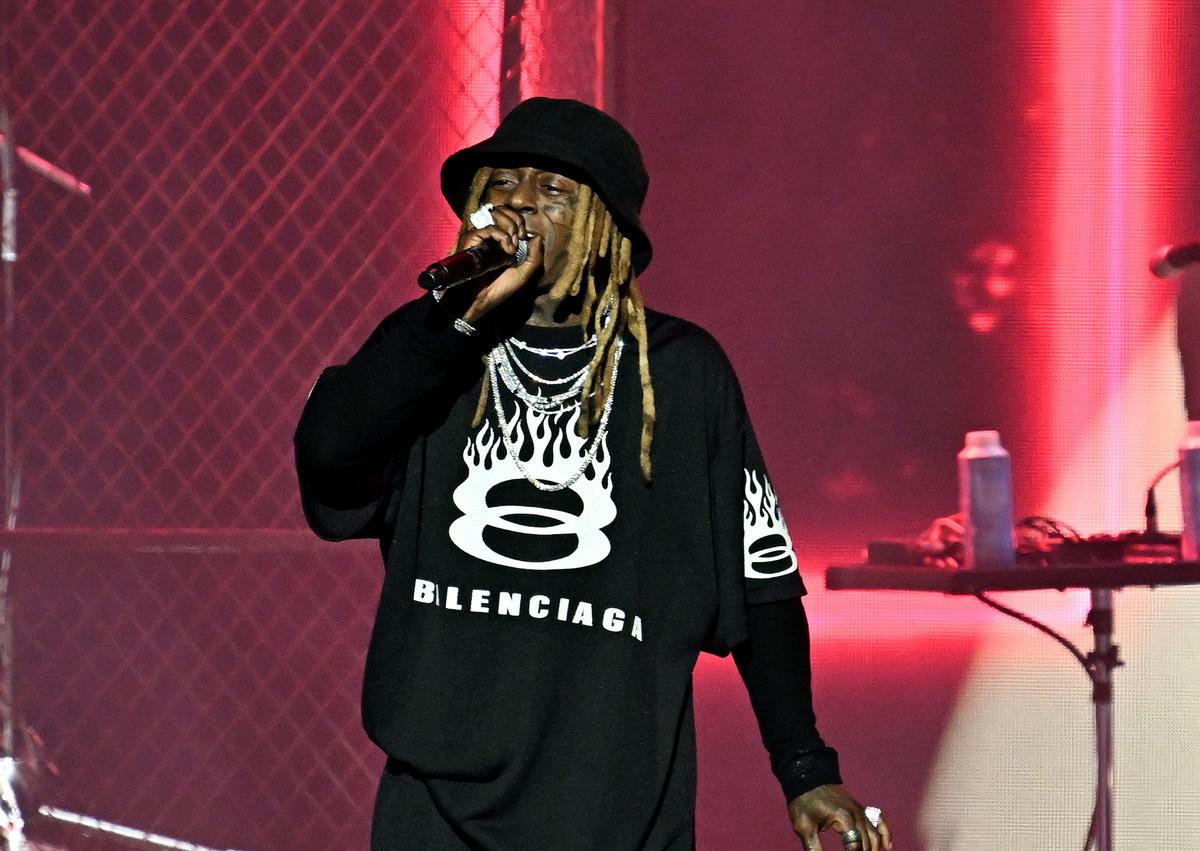 Rapper Lil Wayne performs onstage during Night 1 of the 2024 Essence Festival of Culture at Caesars Superdome on July 5, 2024, in New Orleans, Louisiana. 