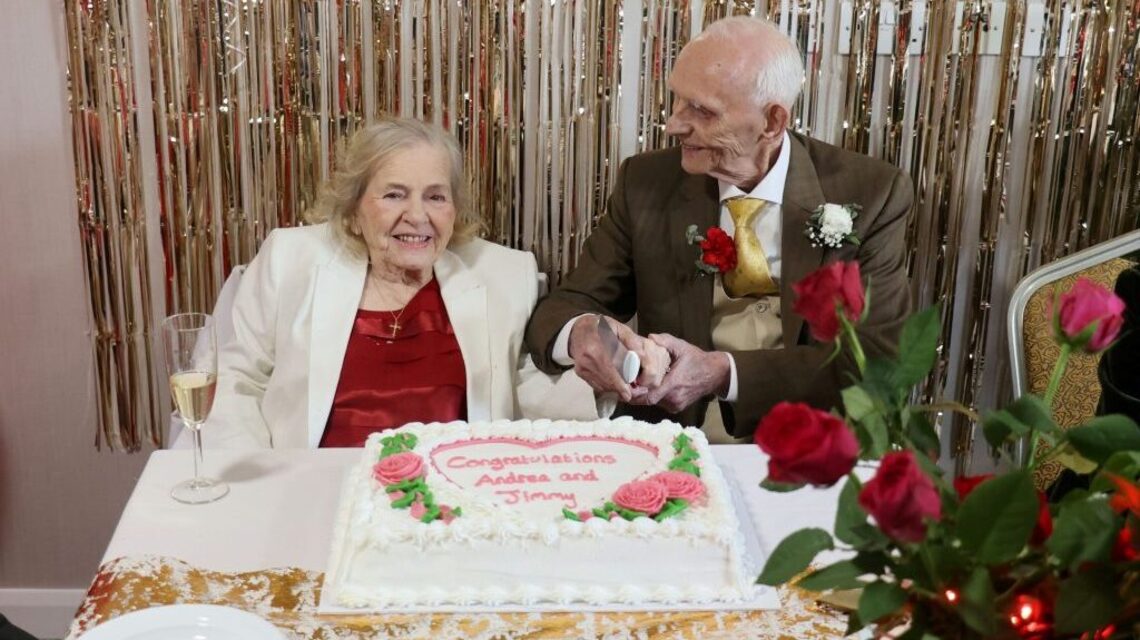 Couple with combined age of 177 get married at nursing home