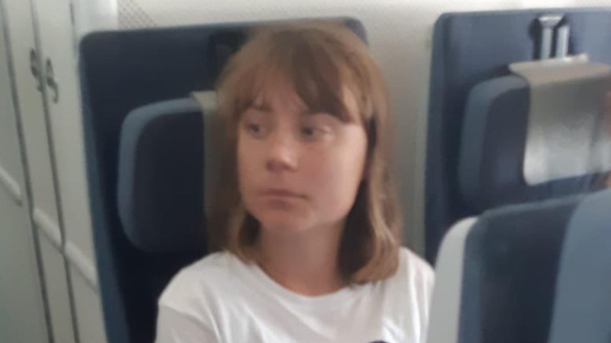 A photo published by the Israeli foreign ministry on Tuesday of Swedish climate activist Greta Thunberg. Israel said it had deported Thunberg and other pro-Palestinian activists on flights from Tel Aviv on Tuesday.