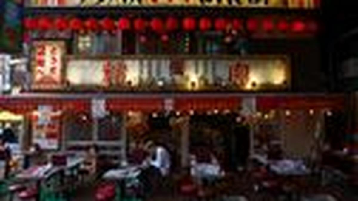 A man takes a lunch at a restaurant in the Ameyoko shopping district in Tokyo, Japan, May 15, 2025.  REUTERS/Issei Kato