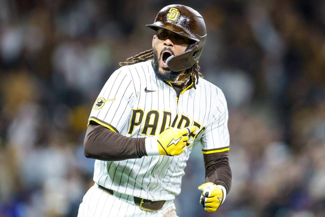  San Diego Padres right fielder Fernando Tatis Jr. (23) David Frerker-Imagn Images