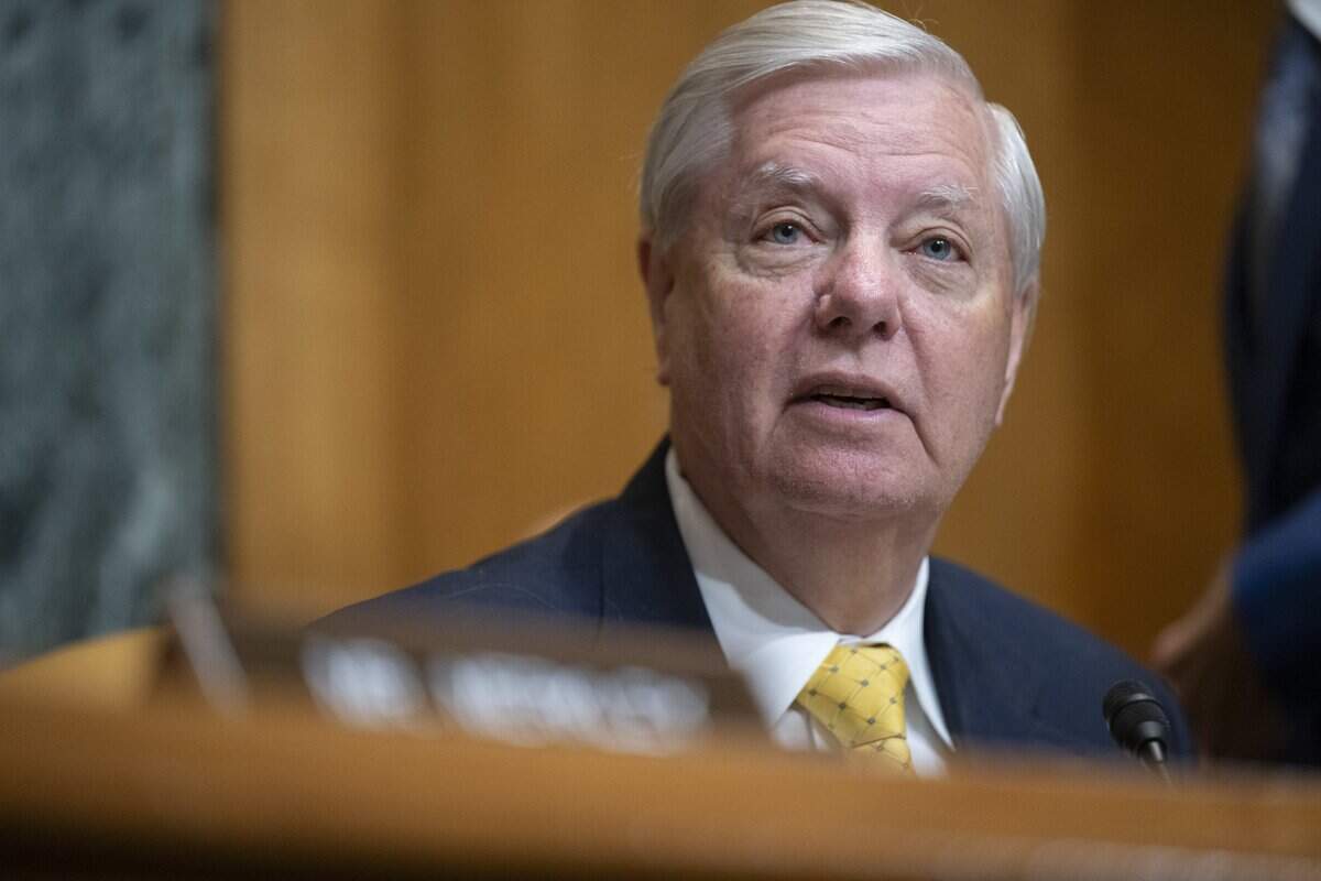 U.S. Senator Lindsey Graham (R-SC), the Chairman of the Senate Budget Commission, speaks during a hearing to examine President Donald Trump's fiscal year 2027 budget proposal on April 16 in Washington, D.C.
