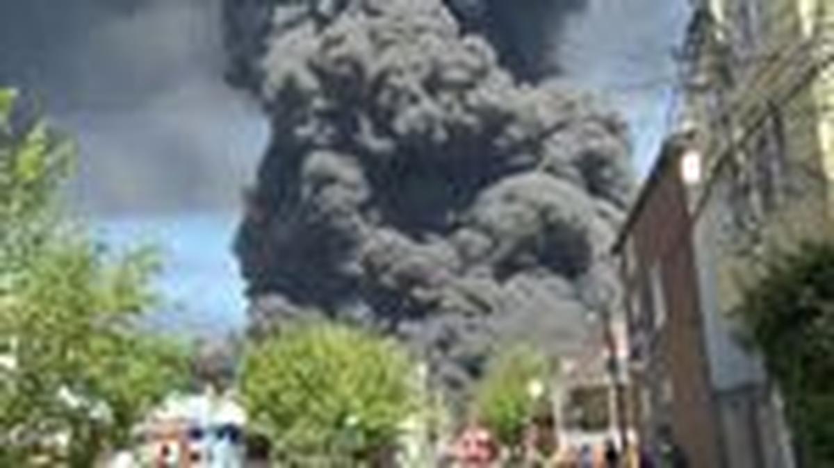 Heavy smoke rises above the area during a visit by Krasnodar region's Governor Veniamin Kondratyev, who inspects emergency services following a Ukrainian drone attack that caused a fire at an oil refinery, amid the Russia-Ukraine conflict, in Tuapse, Russia, April 28, 2026, in this still image taken from video. Governor of Krasnodar Region Veniamin Kondratyev/Handout via REUTERS/File Photo