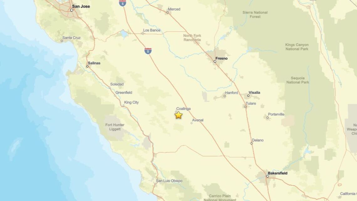 Update: Oct. 4 - 2.2 magnitude earthquake registered close to Coalinga, CA 